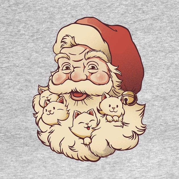 Santa Beard Full of Cats by Tobe Fonseca by Tobe_Fonseca